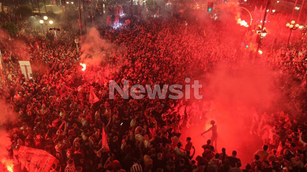 Ολυμπιακός – Ρεάλ Μαδρίτης live οι πανηγυρισμοί για 4ο «ερυθρόλευκο» τρόπαιο της Euroleague