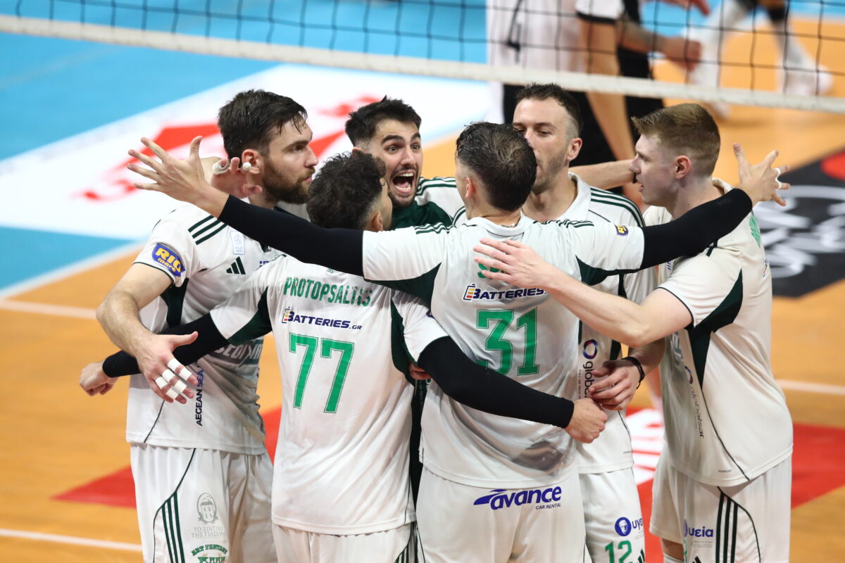 ΠΑΟΚ - Παναθηναϊκός 1-3: Το «τριφύλλι» έκανε το μπρέικ και κατέκτησε για 22η φορά τη Volley League