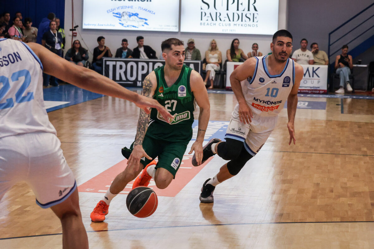 Μύκονος Betsson – Παναθηναϊκός 76-90: Οι πράσινοι έκαναν το 2-0 και έκλεισαν ραντεβού με τον ΠΑΟΚ στα ημιτελικά της Greek Basketball League