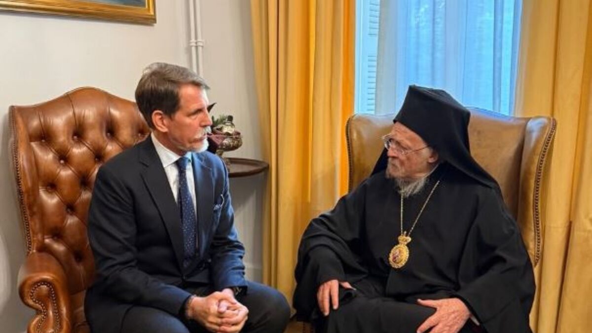 Ο Παύλος Ντε Γκρες συναντήθηκε με τον Οικουμενικό Πατριάρχη Βαρθολομαίο: «Η παρουσία και ο λόγος του αποτελούν διαρκή πηγή έμπνευσης»