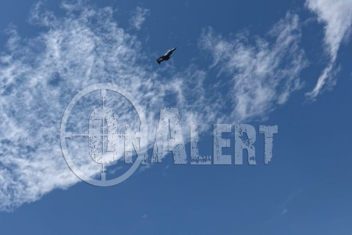 Ελληνικό μαχητικό αεροσκάφος τύπου F-4 Phantom πάνω από το Καστελόριζο