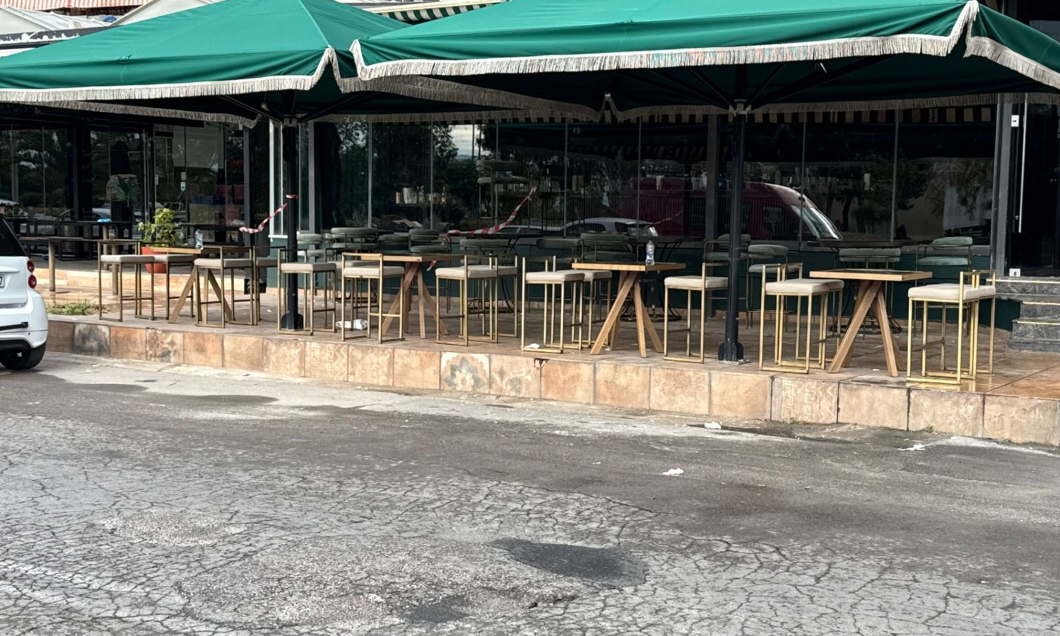 Το σημείο όπου έπεσαν οι πυροβολισμοί