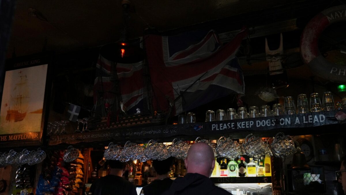 The Mayflower, a British pub in London, Wednesday, July 23, 2025.