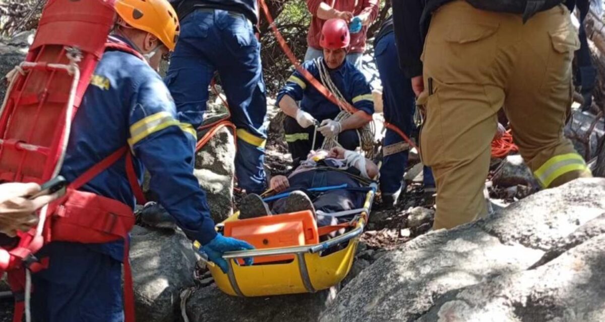 Σαμοθράκη: Επιχείρηση διάσωσης τραυματισμένης γυναίκας από το Ρέμα του Φονιά