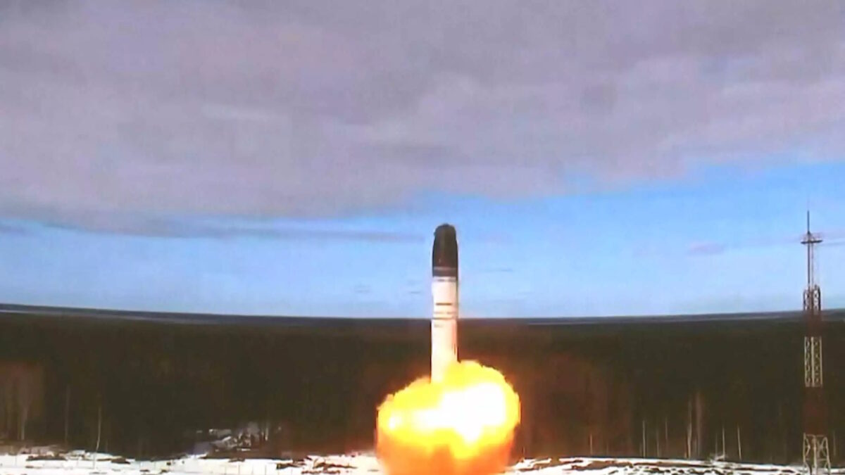 Εκτόξυση του ρωσικού ICBM τύπου Sarmat το 2022