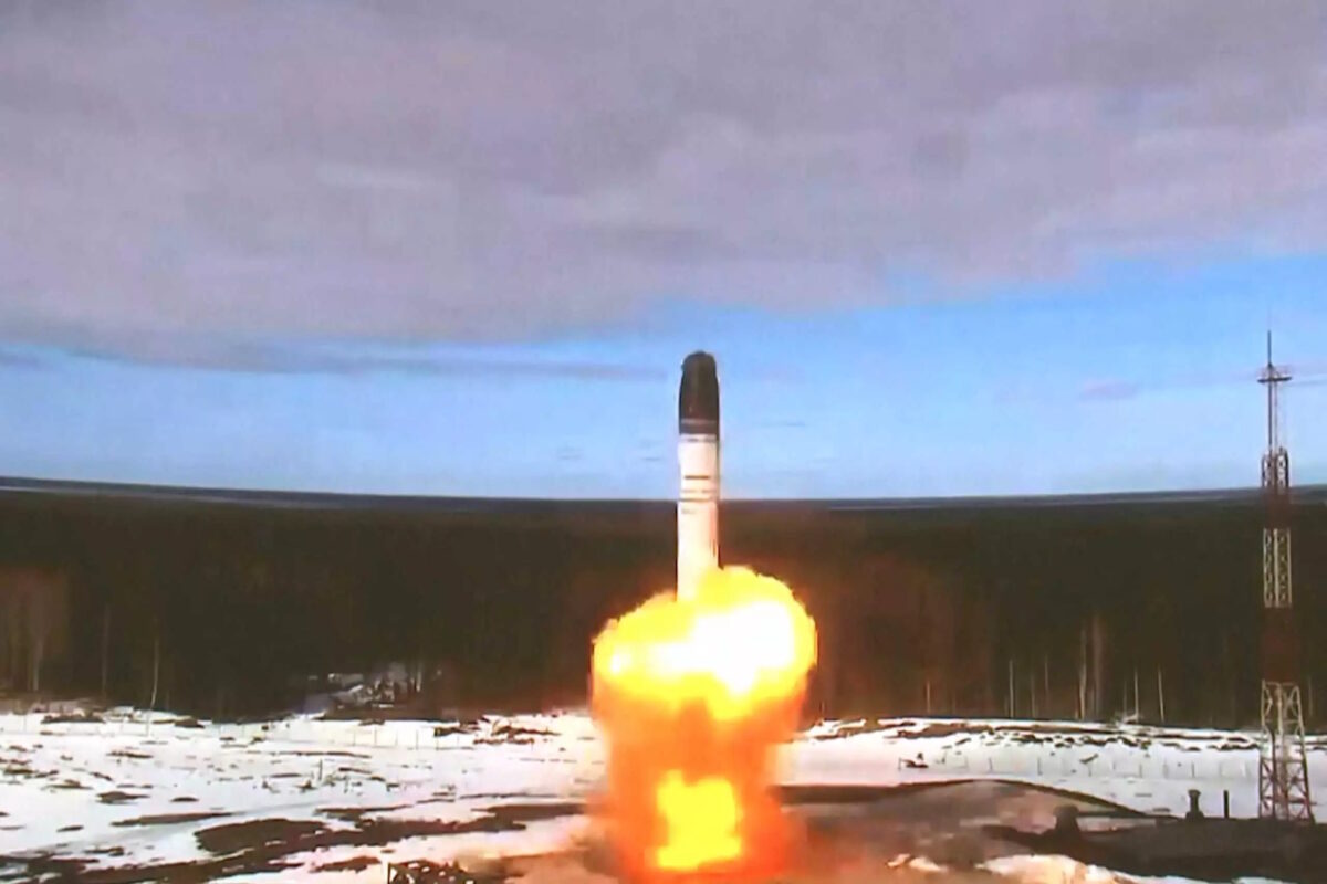 Εκτόξυση του ρωσικού ICBM τύπου Sarmat το 2022