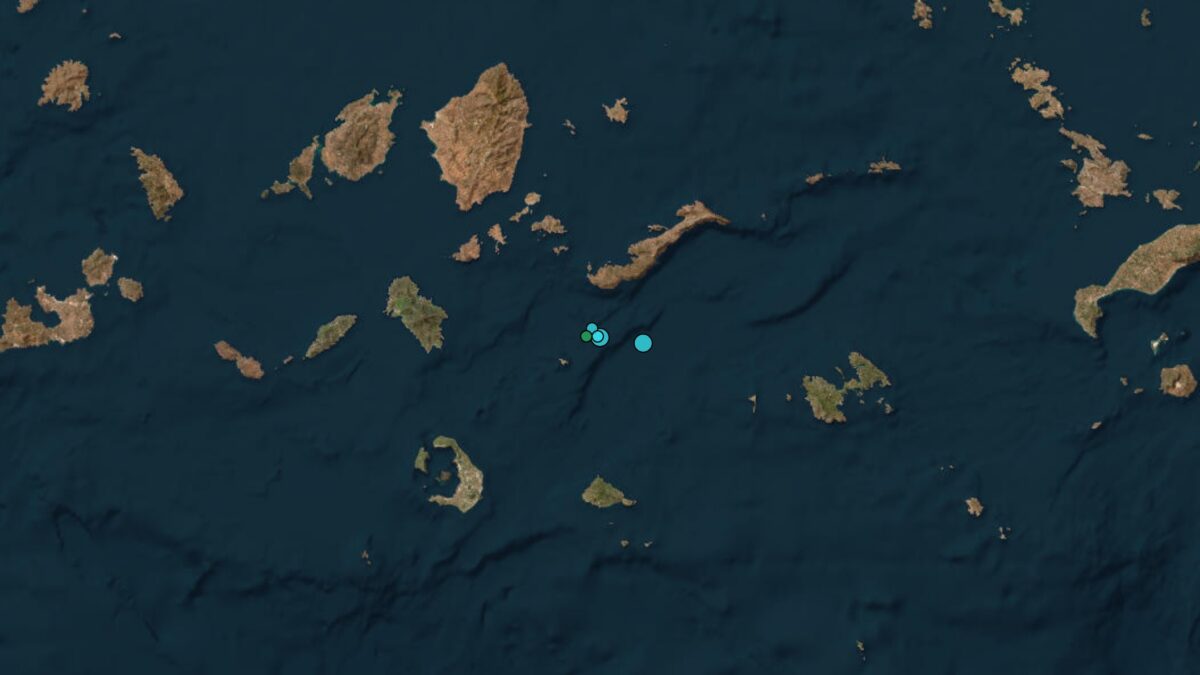 Σεισμός στην Αρκεσίνη Αμοργού μεγέθους 3,5 Ρίχτερ
