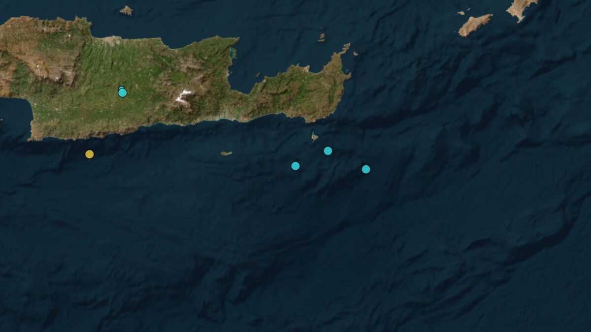 Σεισμός στον Γουδουρά Λασιθίου μεγέθους 3,3 Ρίχτερ