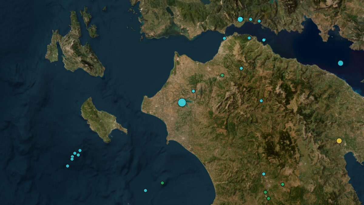 Σεισμός στην Εφύρα Ηλείας μεγέθους 3,9 Ρίχτερ