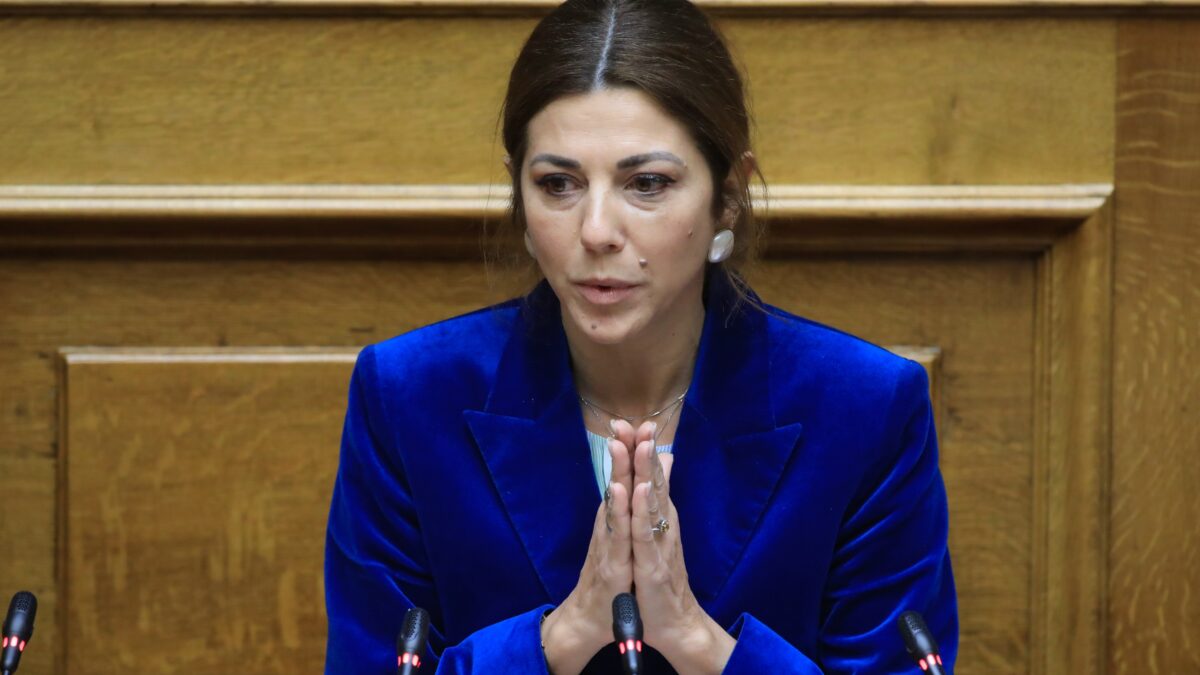 Η υπουργός Παιδείας, Σοφία Ζαχαράκη
