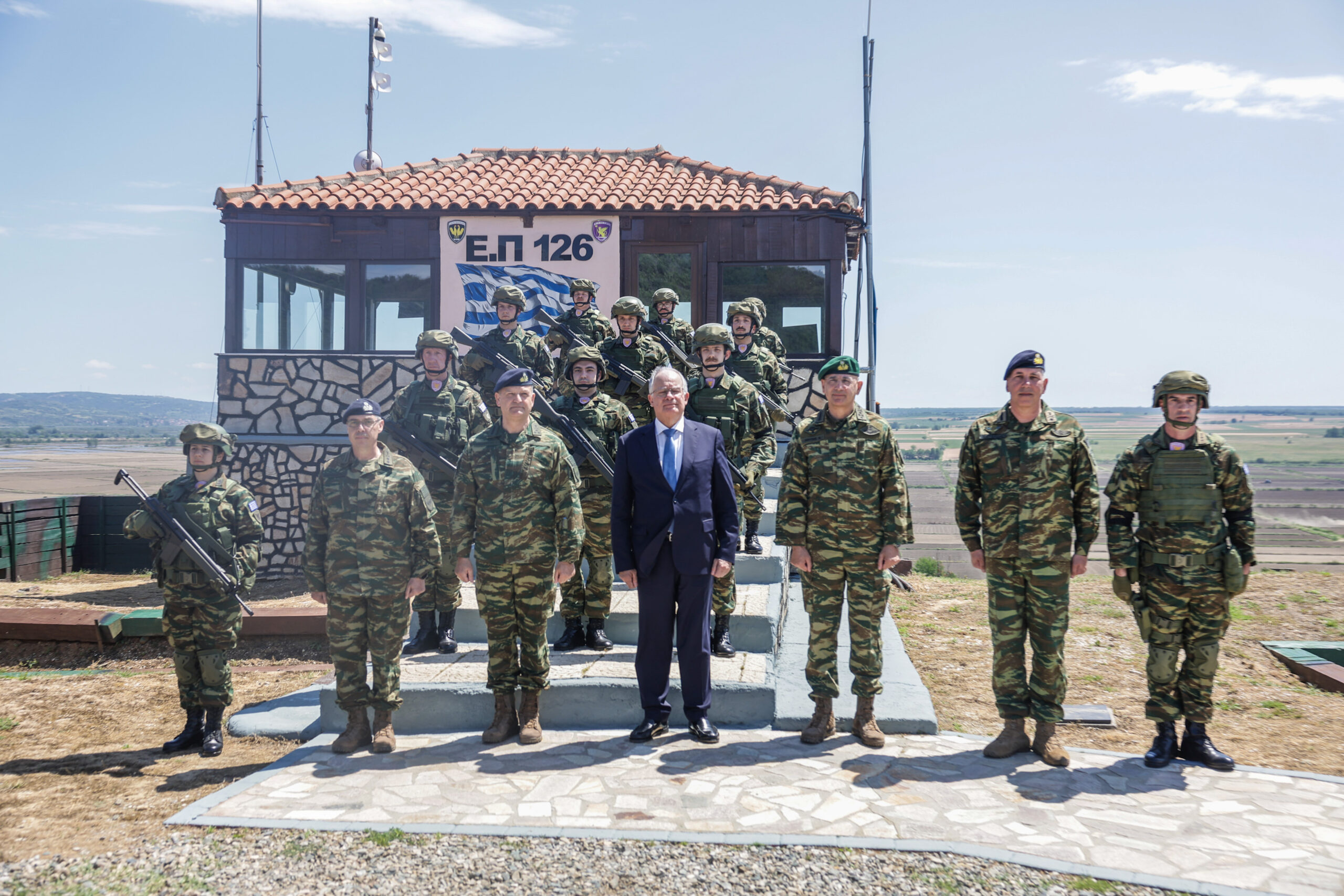 Επίσκεψη του Προέδρου της Δημοκρατίας Κωνσταντίνου Τασούλα, στο Επιτηρητικό Φυλάκιο 126, στον Έβρο