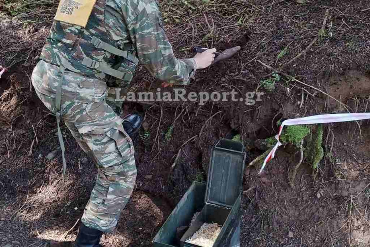 Ευρυτανία: Βλήμα εντοπίστηκε σε δάσος και καταστράφηκε στο Βελούχι με ελεγχόμενη έκρηξη - Δείτε βίντεο