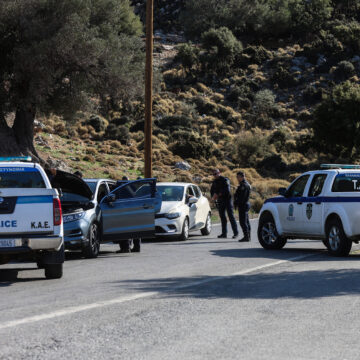 Αστυνομικό μπλόκο στα Βορίζια / Φωτογραφία Αρχείου
