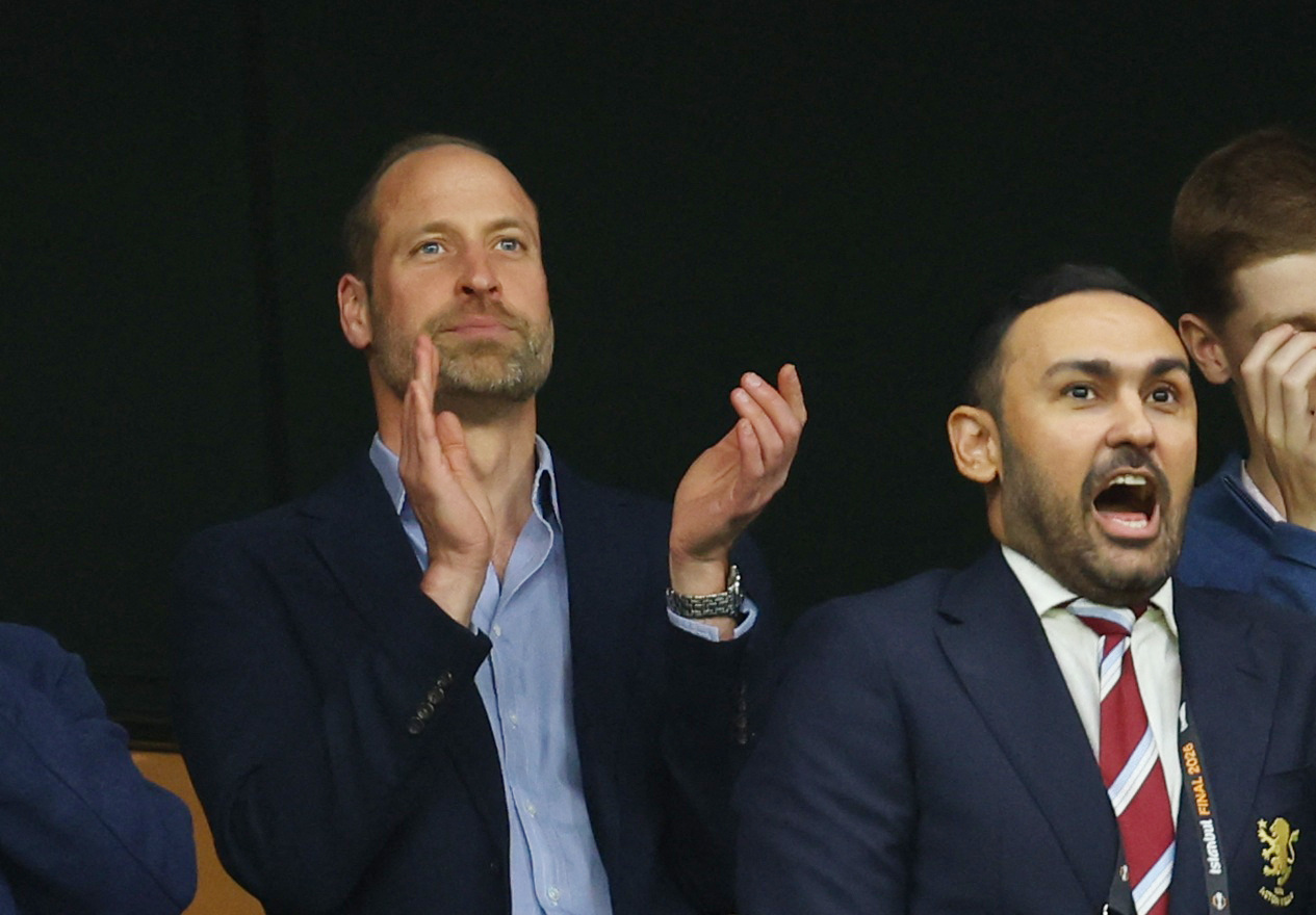 Soccer Football - UEFA Europa League - Final - SC Freiburg v Aston Villa - Besiktas Park, Istanbul, Turkey - May 20, 2026 Britain's Prince William in the stands before the match REUTERS
