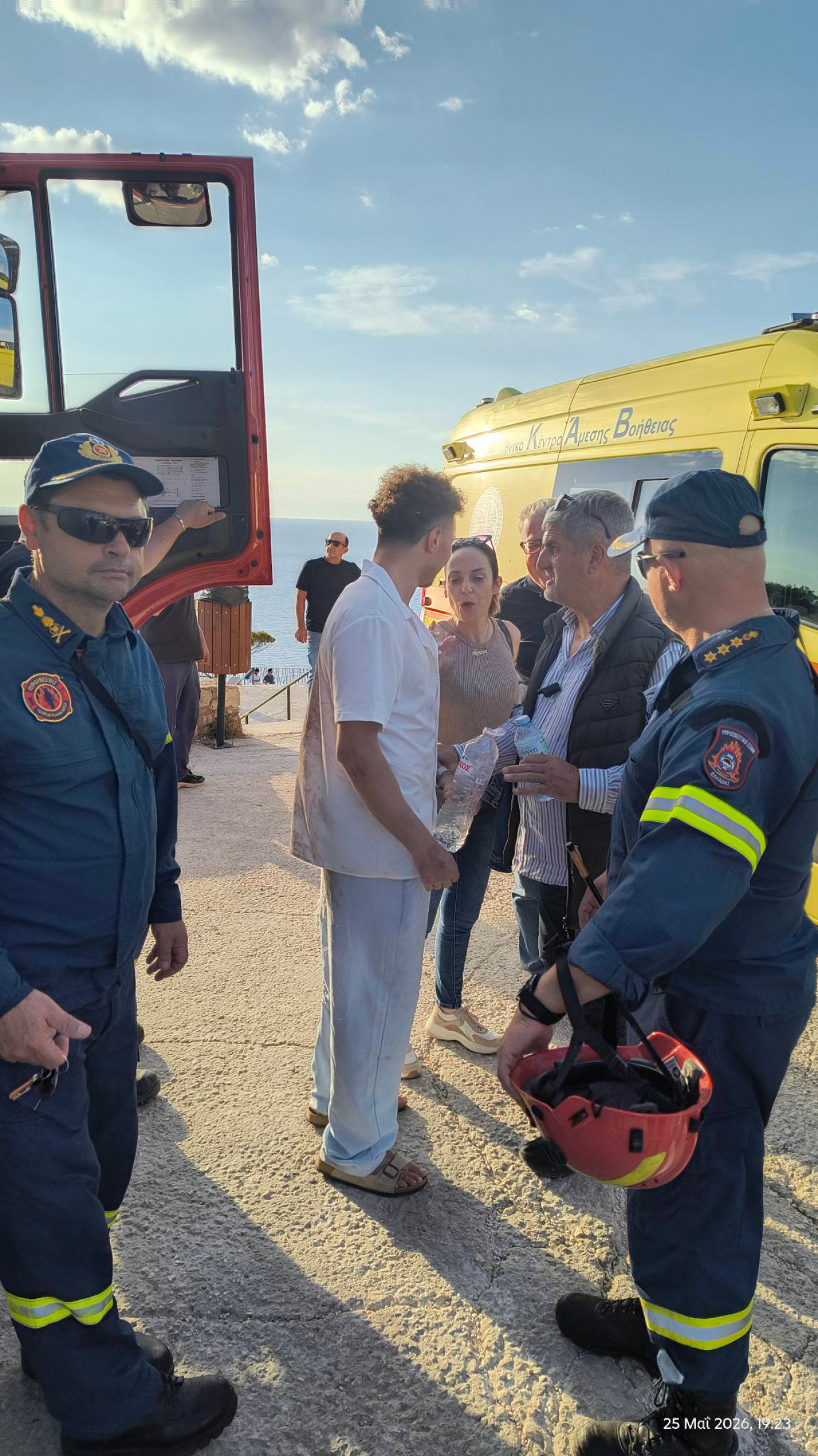 Επιχείρηση διάσωσης άνδρα που έπεσε στην περιοχή του Ναυαγίου στη Ζάκυνθο