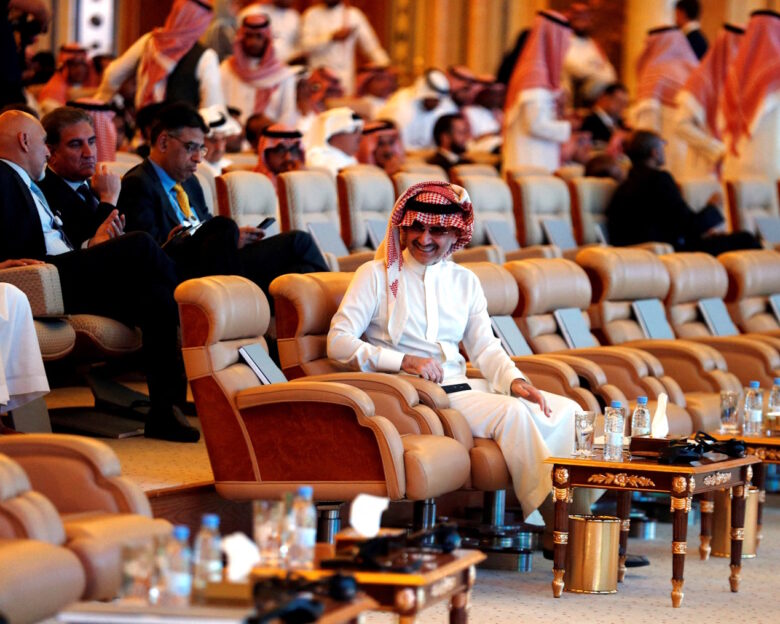 FILE PHOTO: Saudi Arabian billionaire Prince Alwaleed bin Talal attends the investment conference in Riyadh, Saudi Arabia.