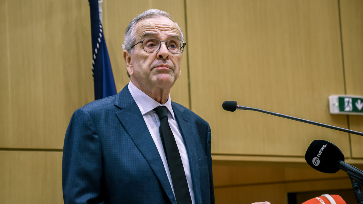 Ο πρώην πρωθυπουργός και πρώην πρόεδρος της ΝΔ Αντώνης Σαμαράς (Φωτογραφία αρχείου: ΣΤΕΦΑΝΟΣ ΡΑΠΑΝΗΣ