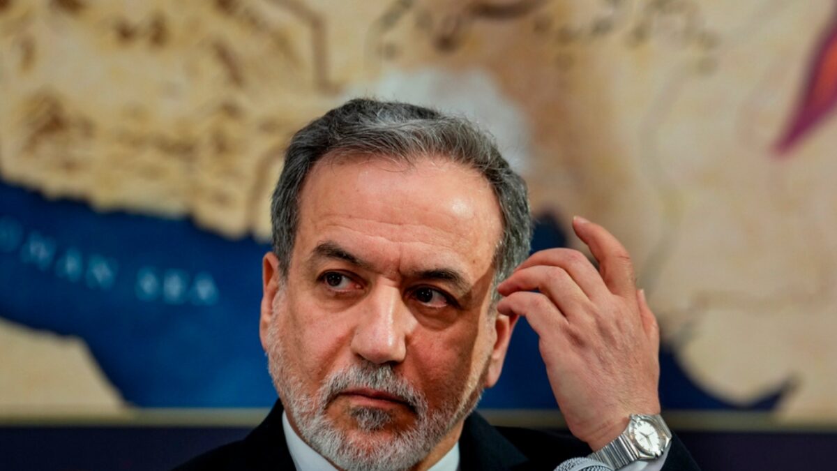 New Delhi: Iranian Foreign Minister Abbas Araghchi addresses a press conference during his visit to India, in New Delhi, Friday, May 15, 2026.