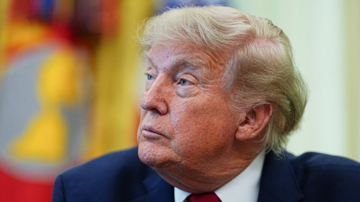 U.S. President Donald Trump looks on the day he signs an executive order on vehicle repairs in the Oval Office at the White House in Washington, D.C., U.S., June 29, 2026. REUTERS/Aaron Schwartz