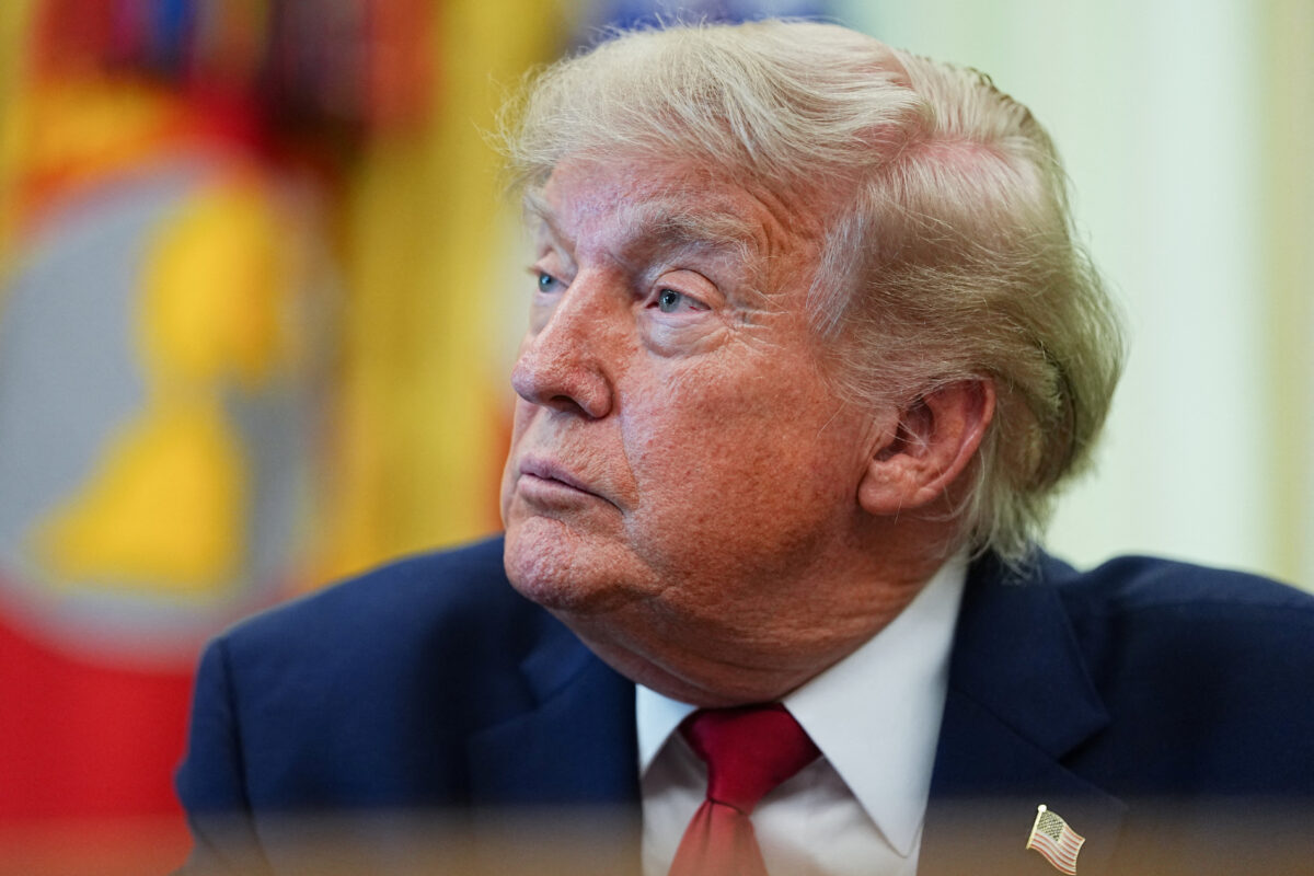 U.S. President Donald Trump looks on the day he signs an executive order on vehicle repairs in the Oval Office at the White House in Washington, D.C., U.S., June 29, 2026. REUTERS/Aaron Schwartz