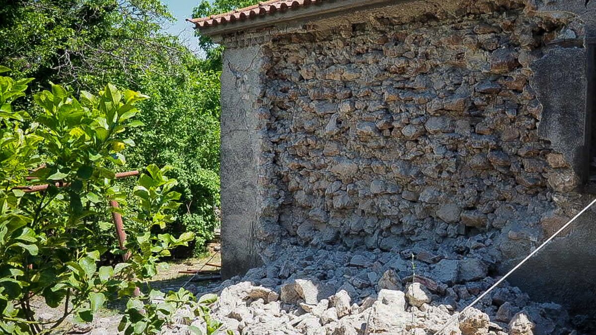 Ζημιές από τον σεισμό