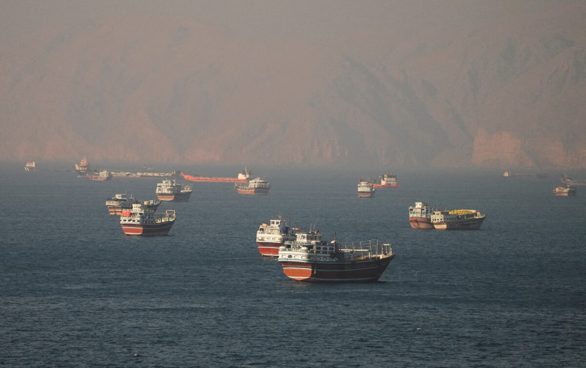Vessels at the Strait of Hormuz, as seen from Musandam, Oman, June 15, 2026. REUTERS/Stringer TPX IMAGES OF THE DAY