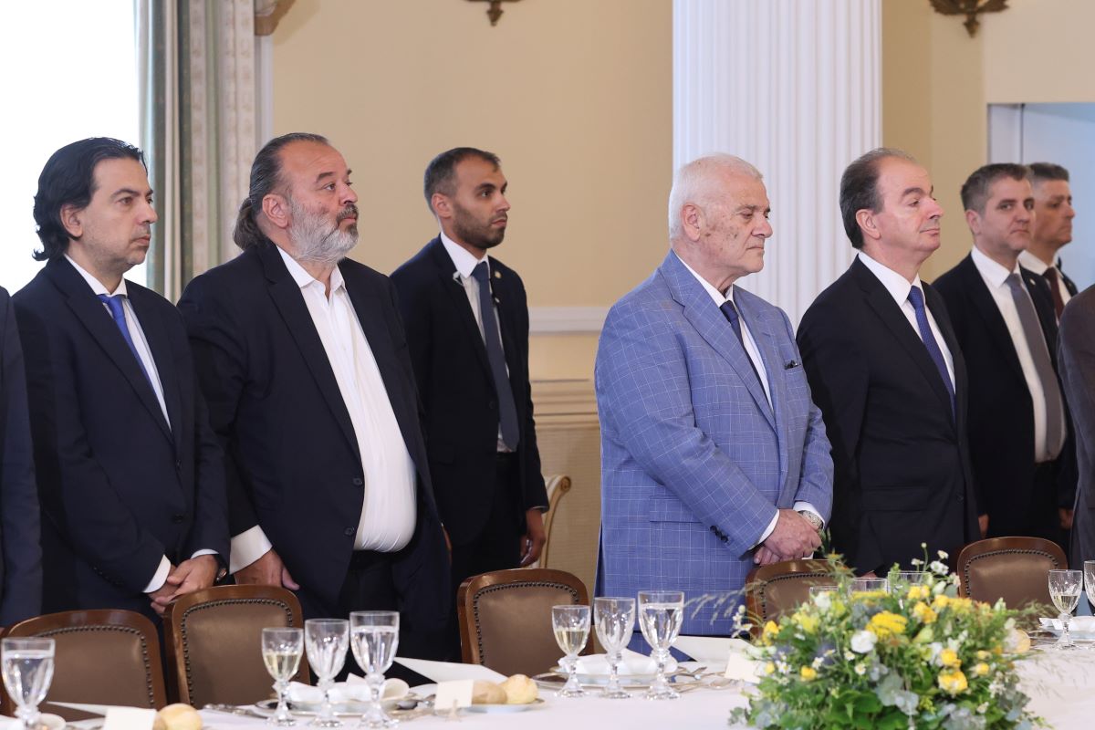 Γεύμα προς τιμήν του προέδρου του Παναμά στο Προεδρικό Μέγαρο