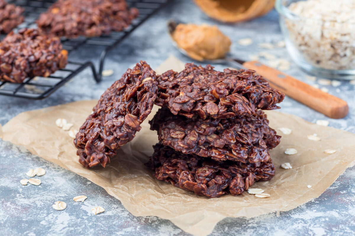 Συνταγή για cookies με σοκολάτα, βρώμη και φιστικοβούτυρο χω