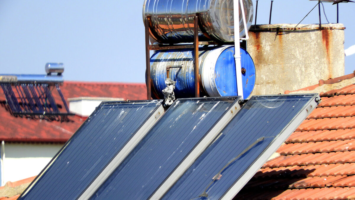 hot water with solar energy system, hot water systems on roofs