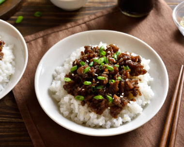 Korean beef and rice bowl