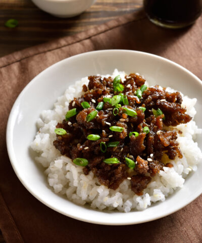 Korean beef and rice bowl