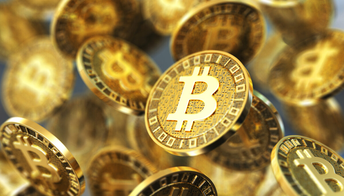 Bitcoin concept. 3D render