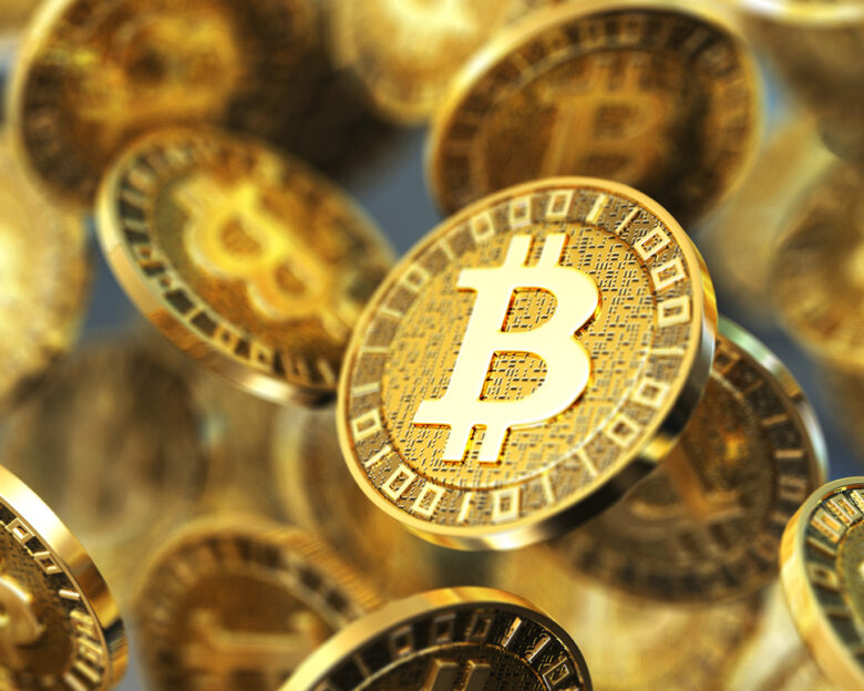 Bitcoin concept. 3D render