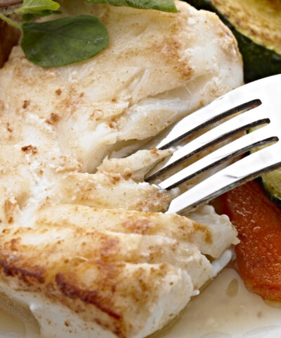 Pan-Fried Pacific Cod with butter.