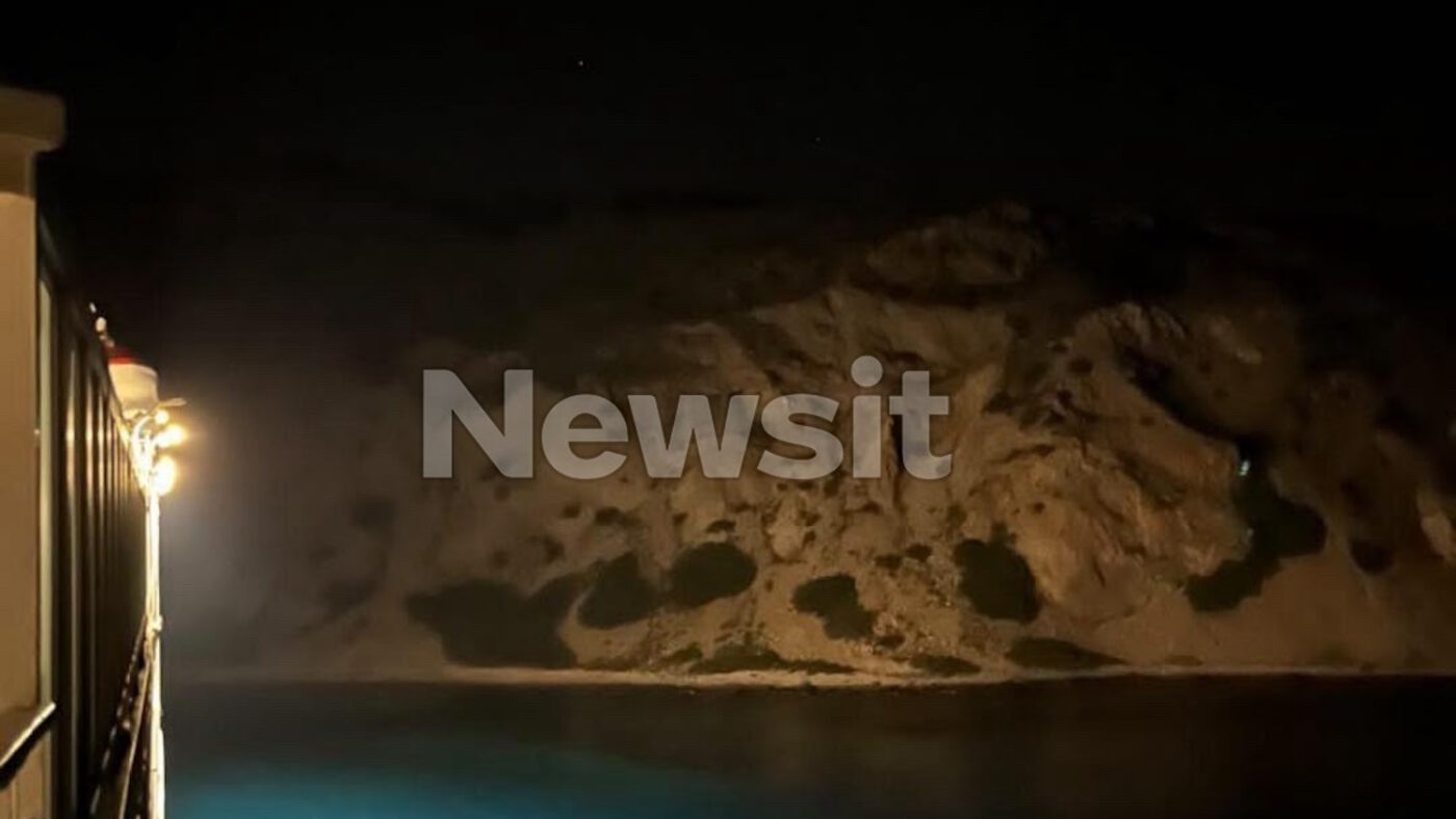 Εικόνα μέσα από το πλοίο Κίσσαμος