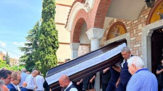 Η κηδεία του δημοσιογράφου Λευτέρη Κογκαλίδη
