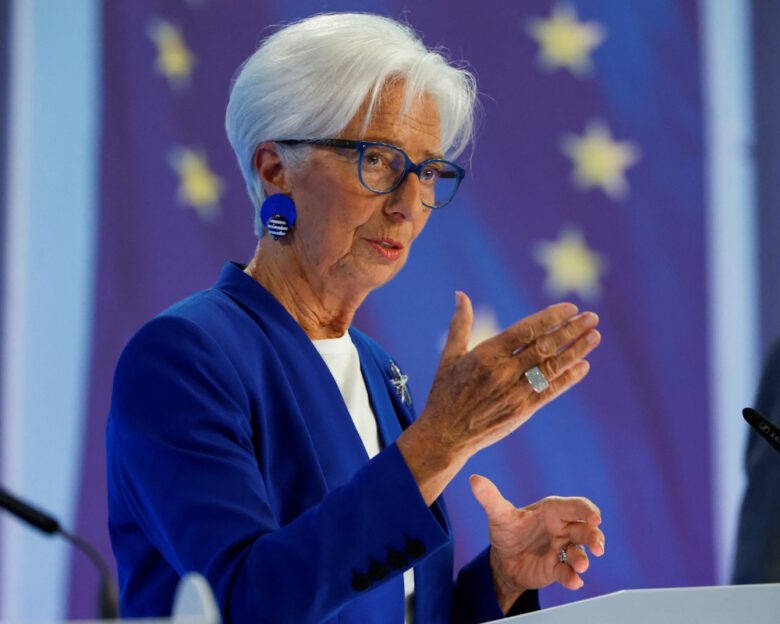 European Central Bank (ECB) President Christine Lagarde speaks to reporters following the Governing Council's meeting, in Frankfurt, Germany June 11, 2026