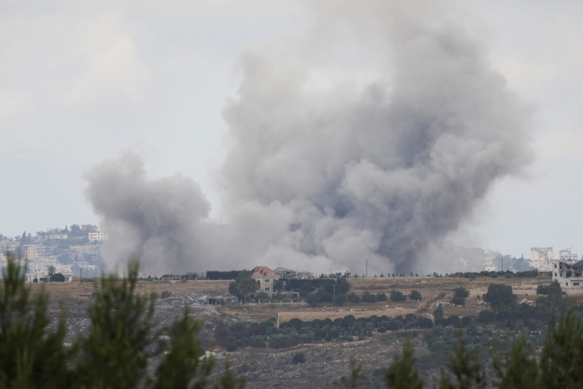 Καπνός από ισραηλινή επίθεση στον Λίβανο