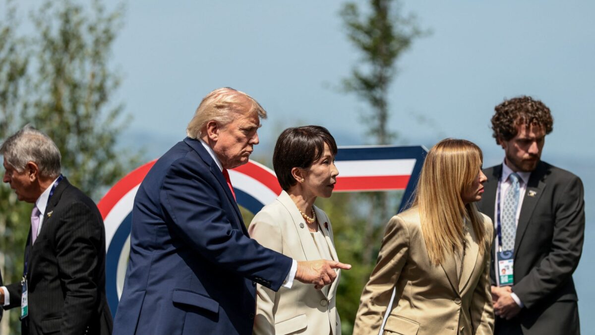 Ντόναλντ Τραμπ και Τζόρτζια Μελόνι στη G7