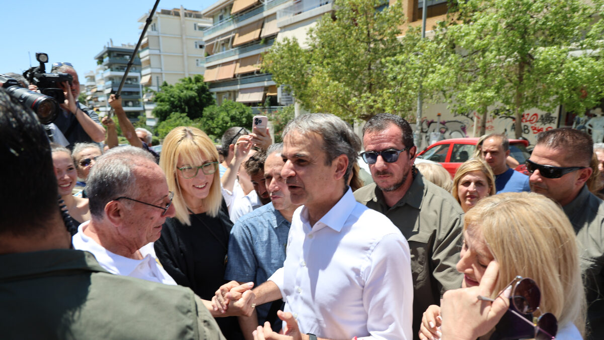 Κυριάκος Μητσοτάκης στη Νέα Σμύρνη