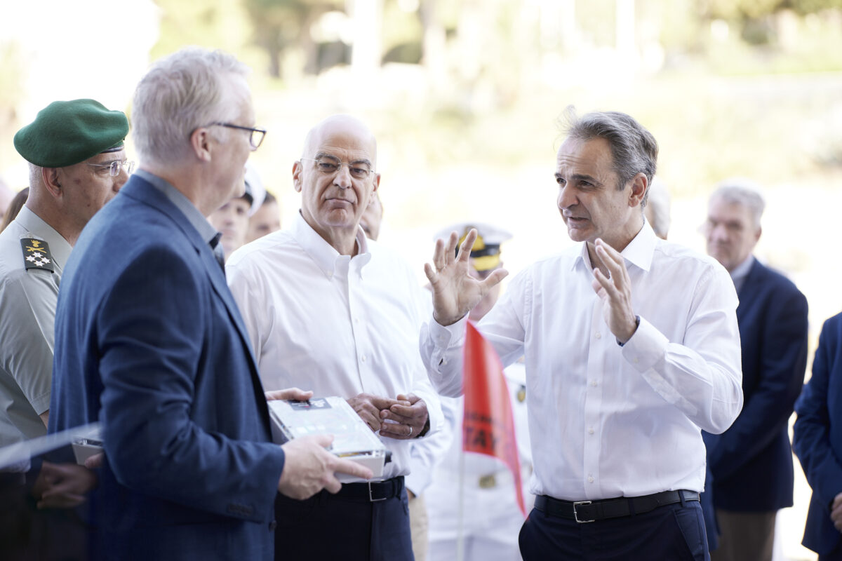 Ο Κυριάκος Μητσοτάκης στη Σχολή Ναυτικών Δοκίμων