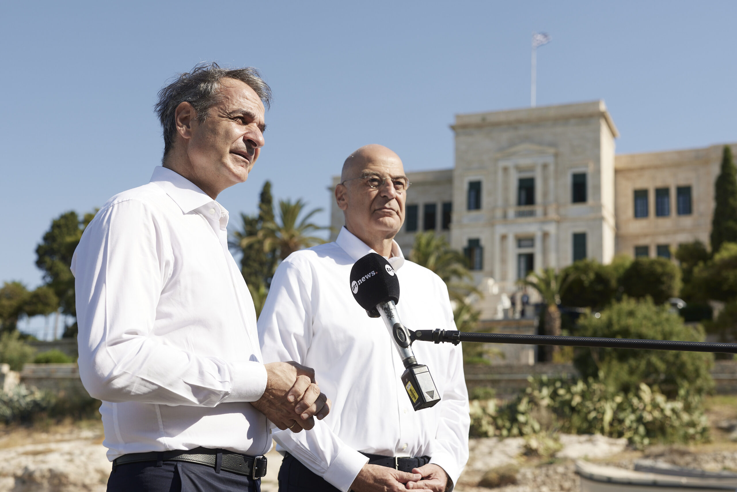 Ο Κυριάκος Μητσοτάκης στη Σχολή Ναυτικών Δοκίμων