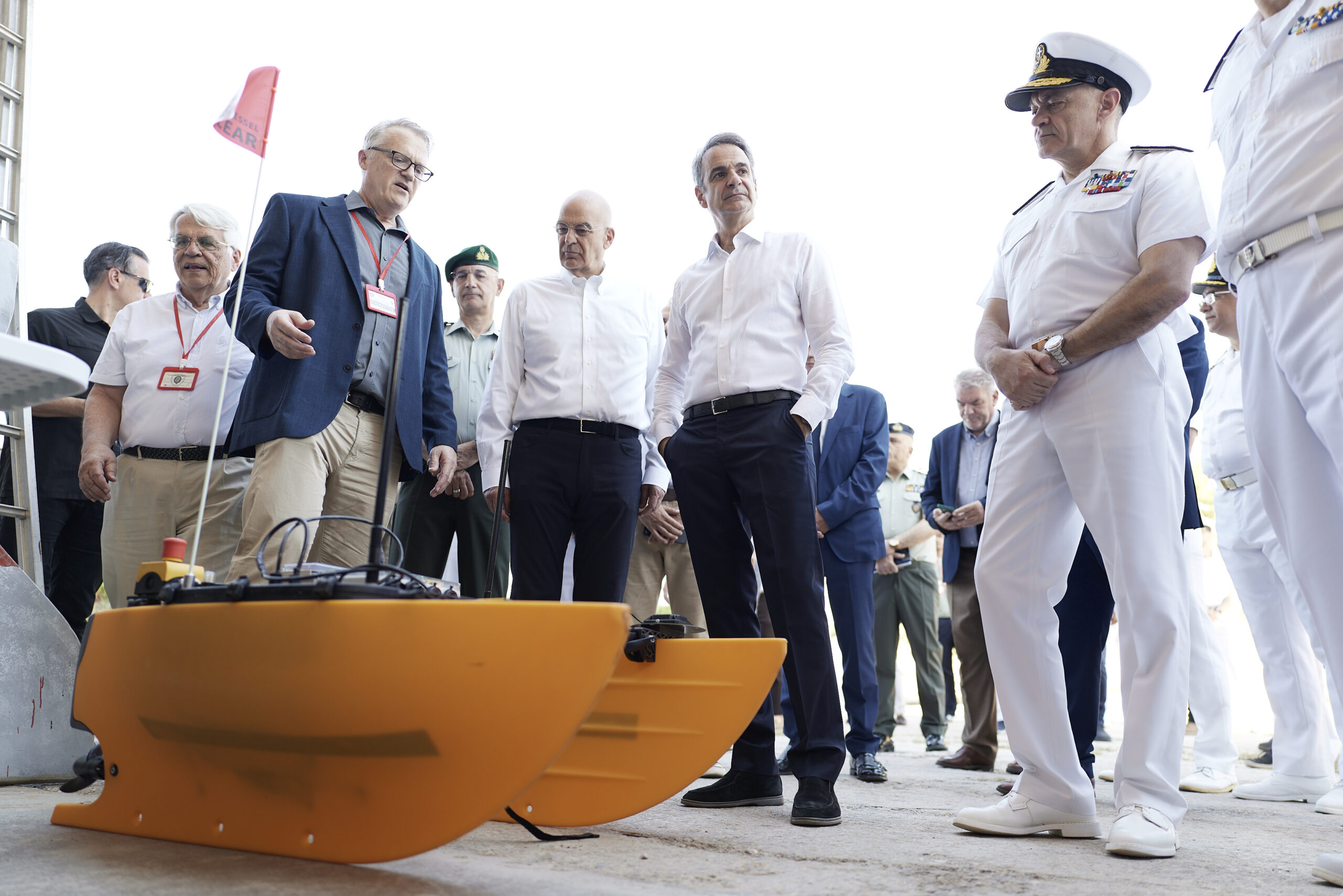 Ο Κυριάκος Μητσοτάκης στη Σχολή Ναυτικών Δοκίμων