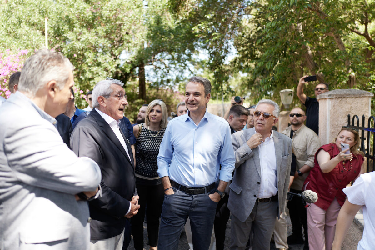 Ο Κυριάκος Μητσοτάκης στη Ρόδο