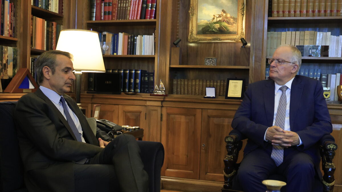 Συνάντηση του Προέδρου της Δημοκρατίας Κωνσταντίνου Αν. Τασούλα  με τον Πρωθυπουργό Κυριάκο Μητσοτάκη. Τετάρτη 24 Ιουνίου 2026    (ΓΙΩΡΓΟΣ ΚΟΝΤΑΡΙΝΗΣ