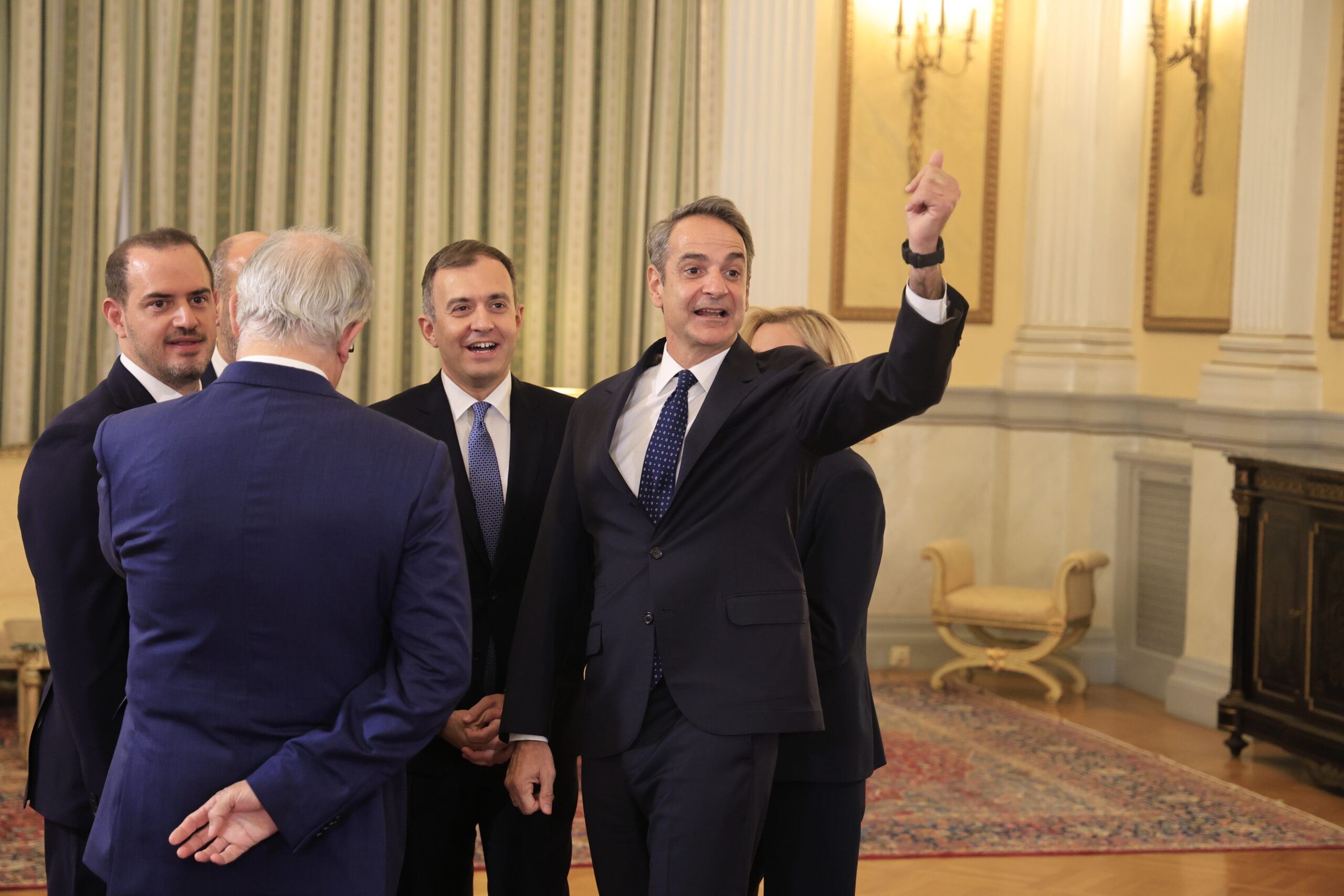 Ορκωμοσία των νέων μελών της κυβέρνησης ενώπιον του Προέδρου της Δημοκρατίας Κωνσταντίνου Αν. Τασούλα και παρουσία του Πρωθυπουργού Κυριάκου Μητσοτάκη στο Προεδρικό Μέγαρο. Παρασκευή 12 Ιουνίου 2026 (ΓΙΩΡΓΟΣ ΚΟΝΤΑΡΙΝΗΣ
