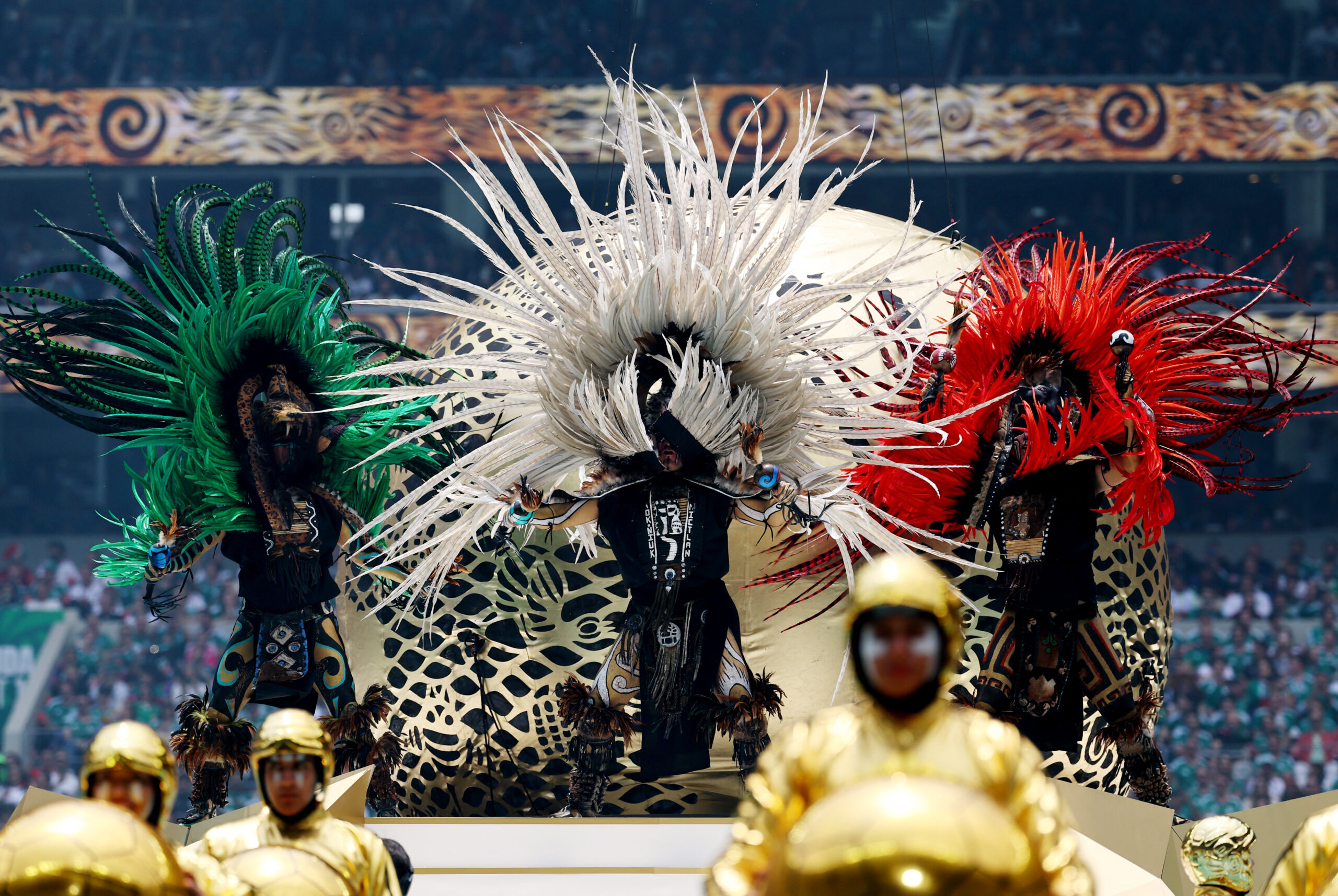 Soccer Football - FIFA World Cup 2026 - Group A - Mexico v South Africa - Estadio Azteca, Mexico City, Mexico - June 11, 2026 Performers during the opening ceremony before the match REUTERS