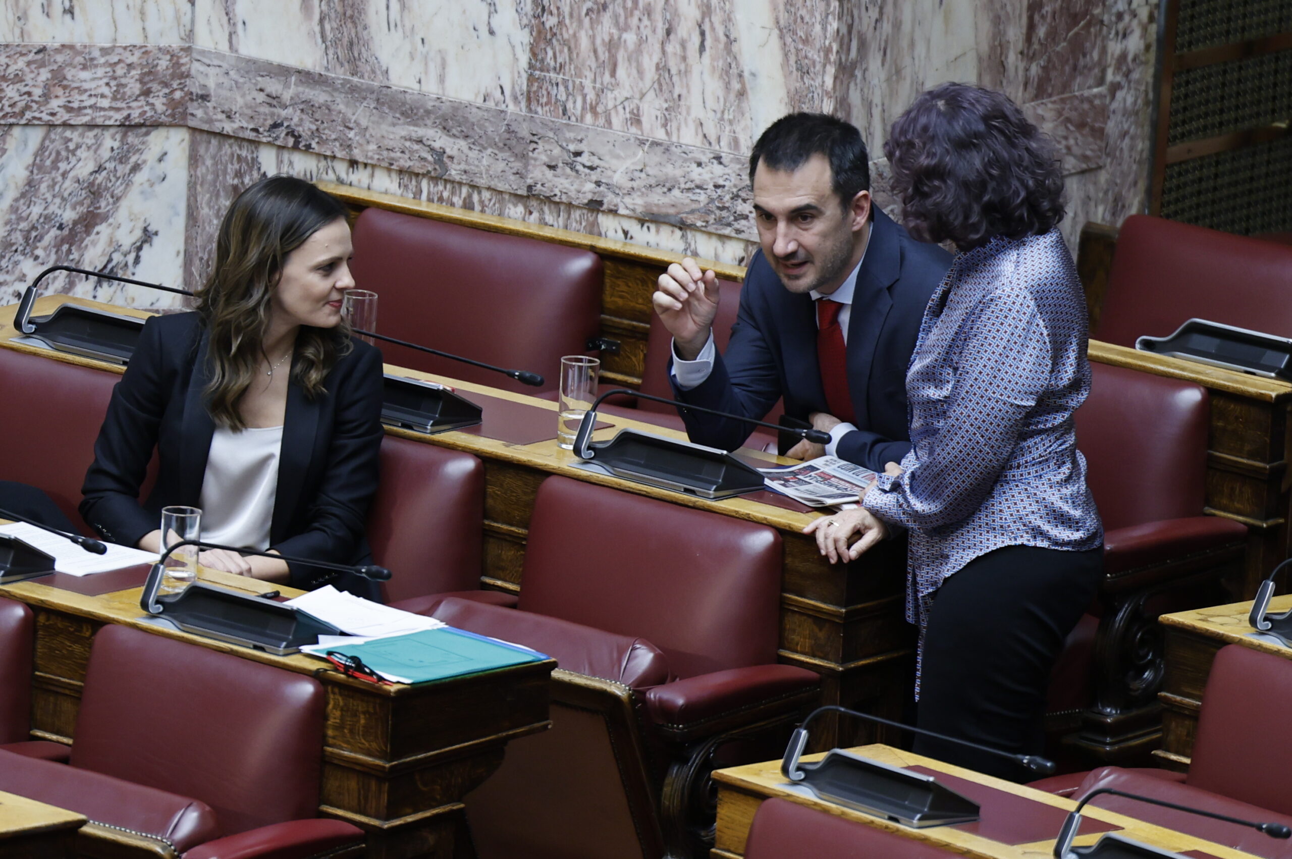 Αχτσιόγλου, Χαρίτσης, Φωτίου, Νέα Αριστερά