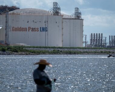 FILE PHOTO: A view of Golden Pass LNG facility in Port Arthur, Texas, U.S., June 23, 2025. REUTERS/Joel Angel Juarez/File Photo/File Photo