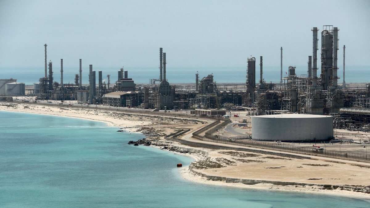 FILE PHOTO: General view of Saudi Aramco's Ras Tanura oil refinery and oil terminal in Saudi Arabia May 21, 2018.